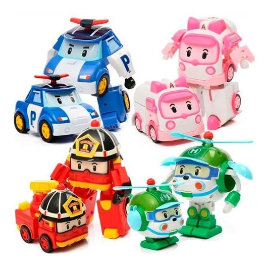 Pack X 3 Personajes + 1 Gratis Robocar Poli