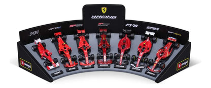 Bburago 1:43 Scuderia Ferrari 7 Autos Soporte De Exposición Varios