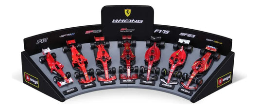 Bburago 1:43 Scuderia Ferrari 7 Autos Soporte De Exposición Varios