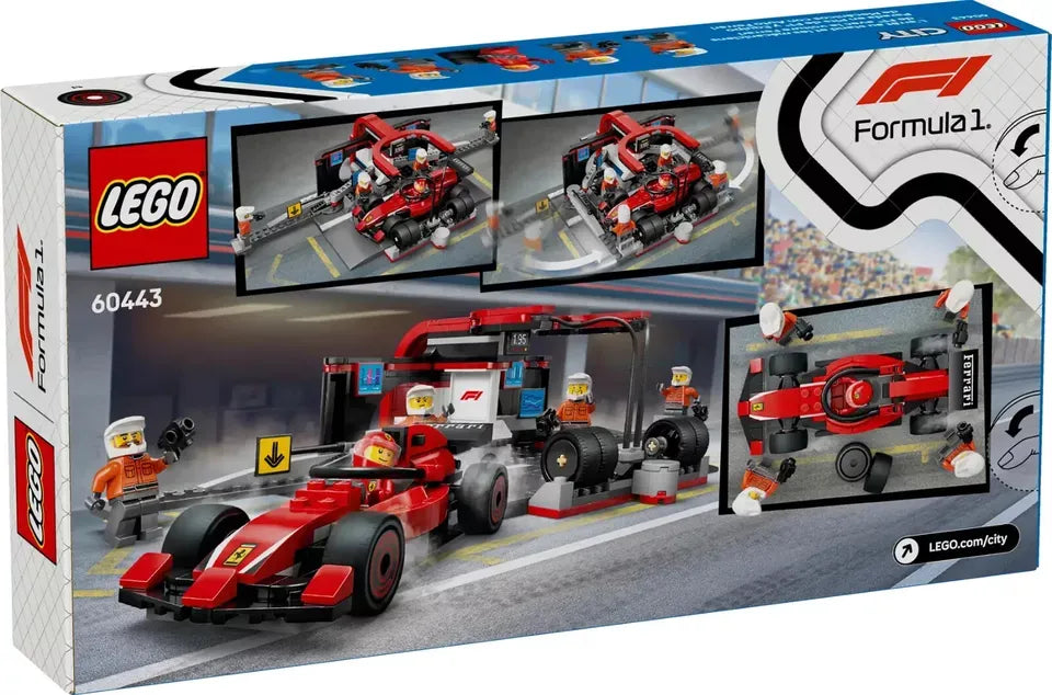 Lego City Boxes De F1® Y Mecánicos Con Coche Ferrari 60443 322 Lego City