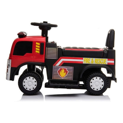 Andarín Camión De Bomberos A Batería Cn-shj7008 Color Rojo