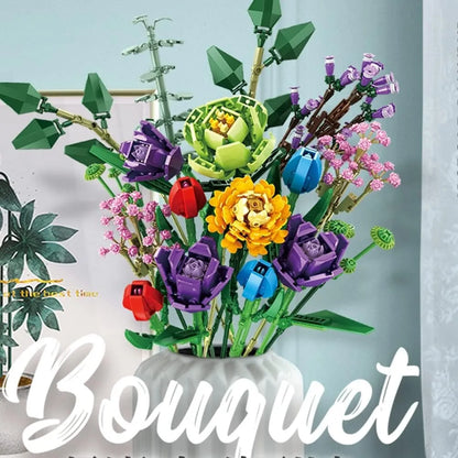 Panlos Brick Bloques Flores Bouquet 2093628