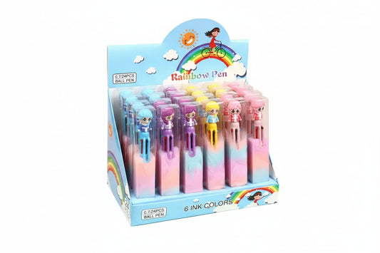 Lapicera Brillitos X6 Colores Kl1354 Shine Varios
