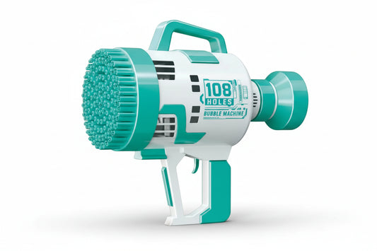 Pistola Burbujero Recargable Con Luces Automática Kb1142 Azul Shine