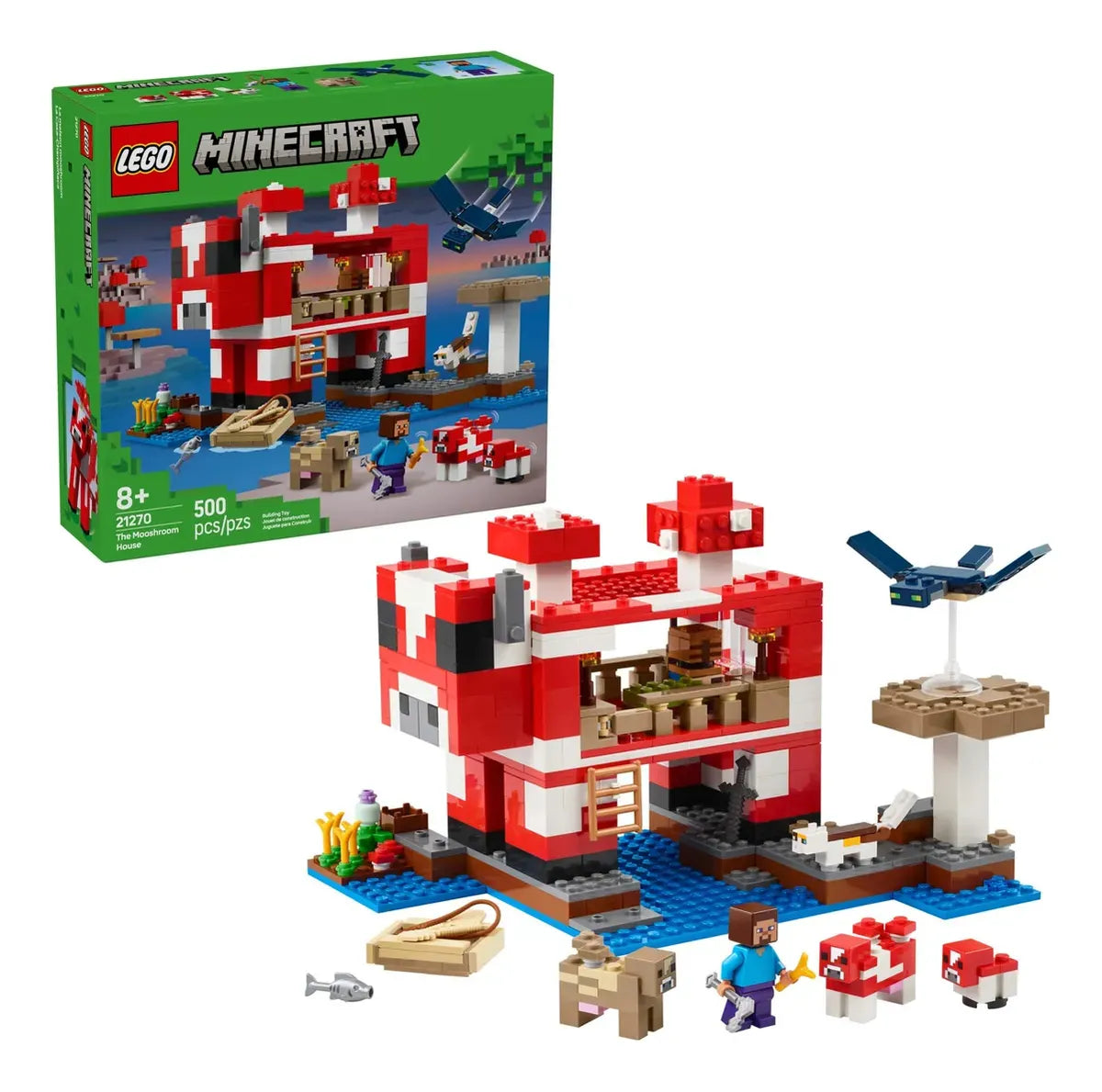 Lego Minecraft La Casa Mooshroom 21270 500