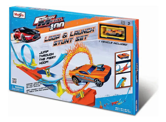 Maisto Pista Fm 100 Loop & Launch Stunt Set 12552
