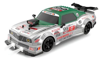 Auto Carrera Racing All Wheel Drive Drift Rc 1:36 024346 Ns 024346 Verde Con Gris