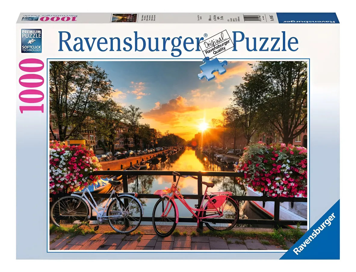 Ravensburger Puzzle 1000 Pzs Bicycles In Amsterdam 12000662
