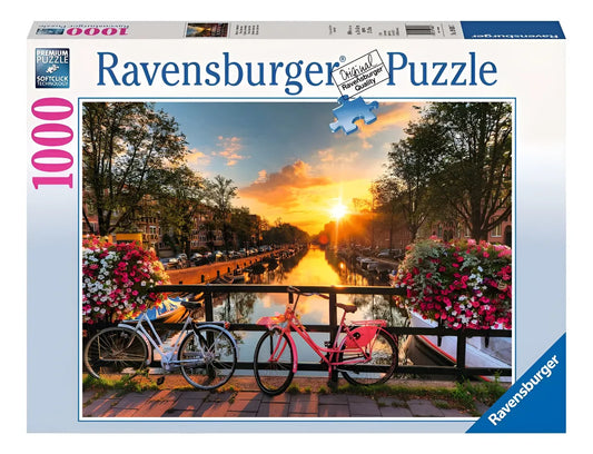 Ravensburger Puzzle 1000 Pzs Bicycles In Amsterdam 12000662