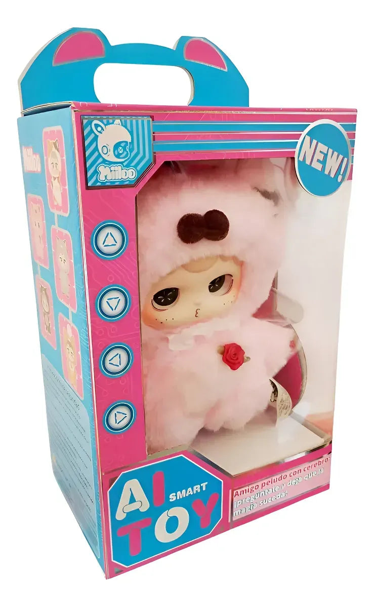 Miiloo Muñeca Peluche Inteligencia Artificial Rosa 0035