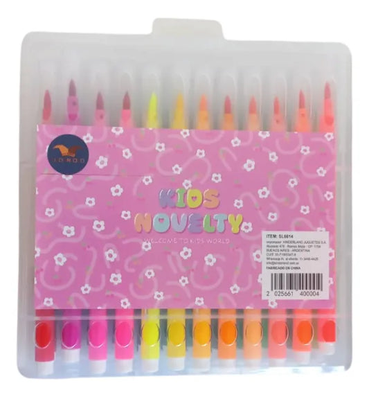 Estuche X36 Resaltadores Punta Pincel Sl6614 Kinderland Vs