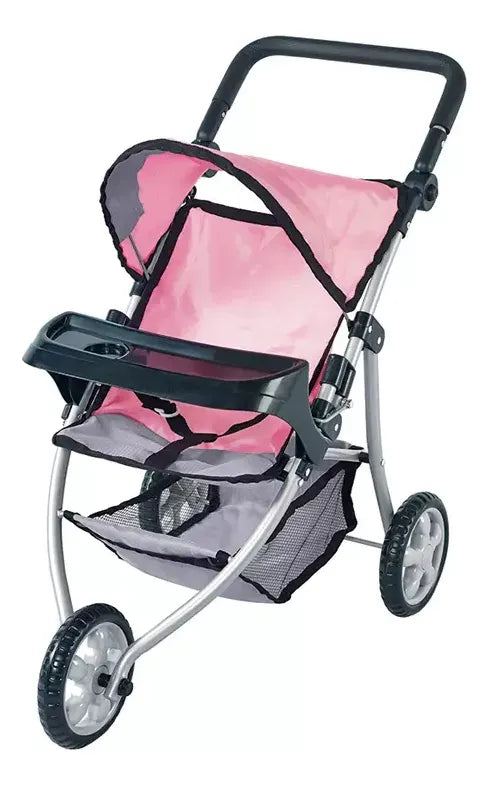 Cochecito Para Muñecas 3 Ruedas Rosa 2766355 Shine