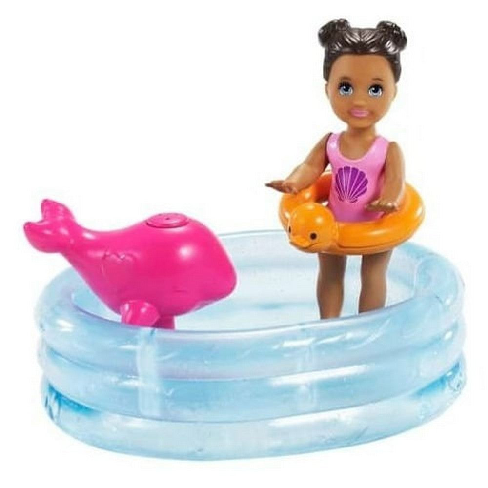 Barbie Muñeca Skipper Niñera Pool Party Grp39 Mattel