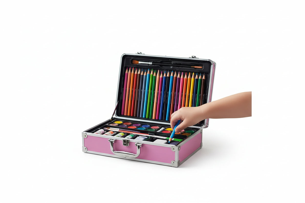 Set De Arte Rosa 145 Pzs Kl1029-g Shine