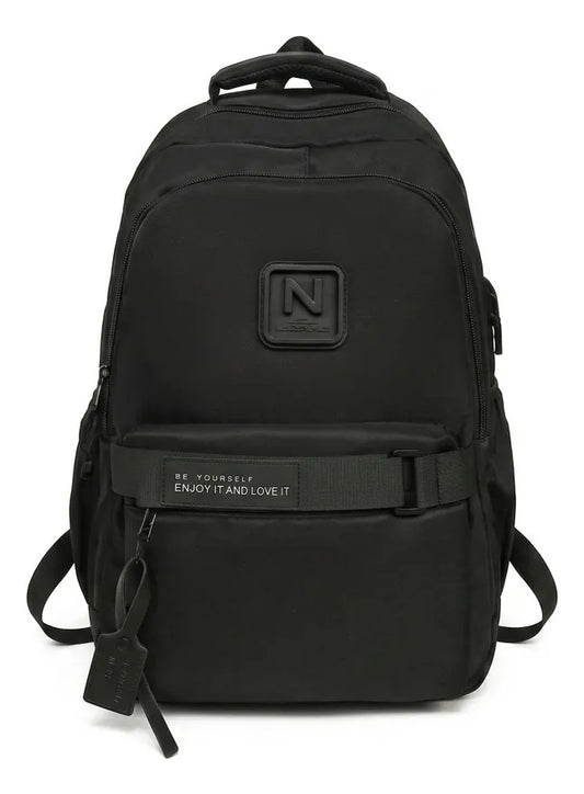 Mochila Escolar Ligera Negro Kl1163 Shine