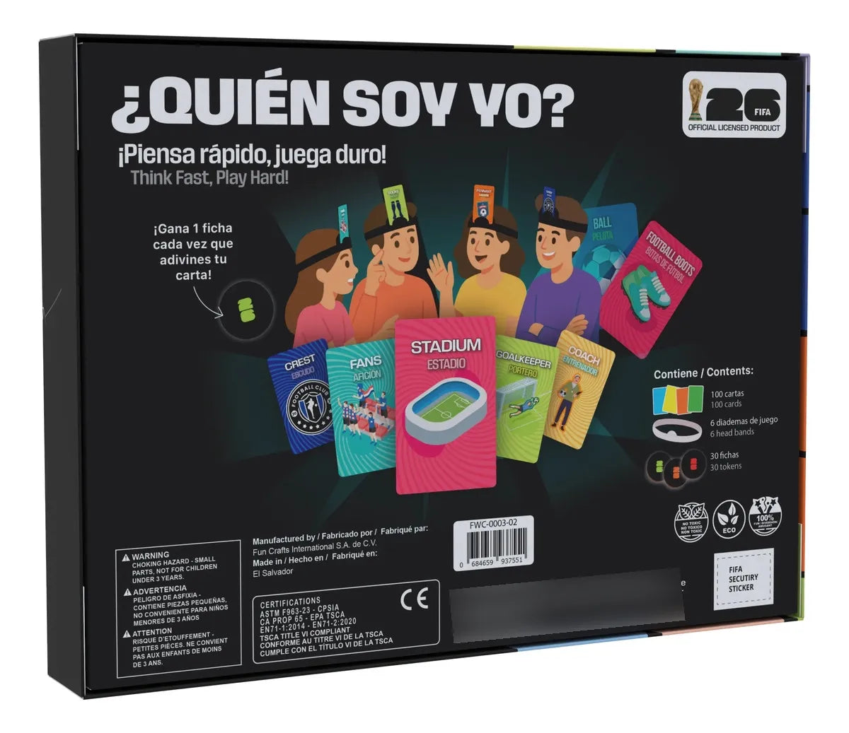 Juego De Mesa ¿quién Soy Yo? Fifa Oficial Fwc-0003-02