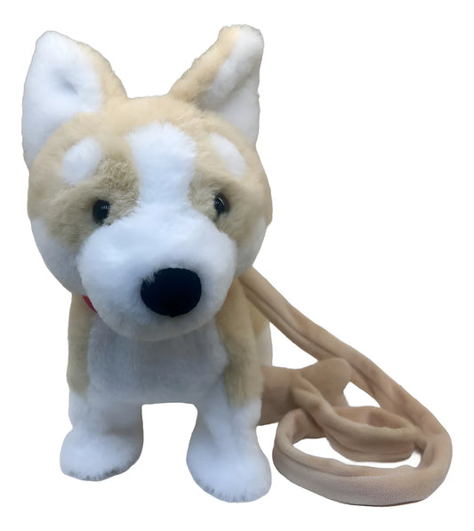 Peluche Perro A Control Remoto Jm-2303 Shine Blanco Y Cremita