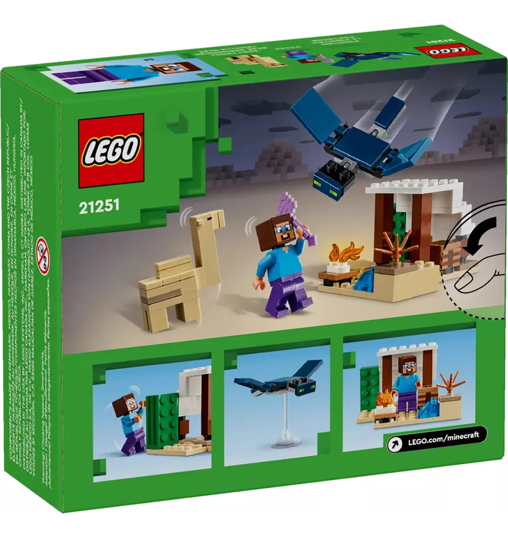 Lego Minecraft Expedición Al Desierto De Steve 75 Pzs 21251