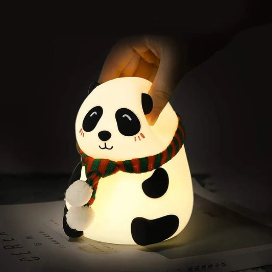Velador Infantil Usb Recargable Panda 14cm Kl310 Shine Panda