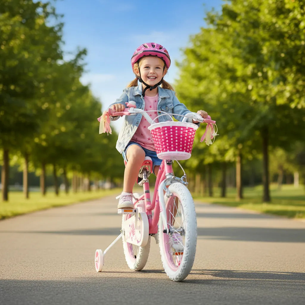 Bicicleta Infantil Royal Baby Star Girl Rosa R16 Rb16g-1