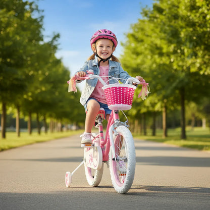 Bicicleta Infantil Royal Baby Star Girl Rosa R16 Rb16g-1