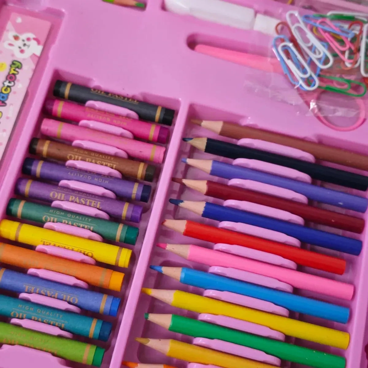 Set De Arte Rosa 126 Pzs Kl1031-g Shine