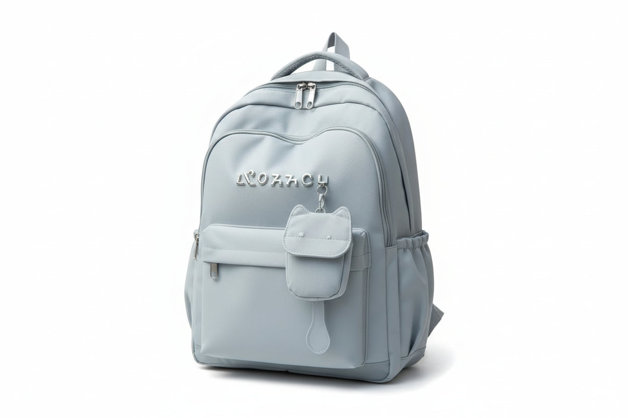 Mochila Escolar Azul Kl1158 Shine Azul