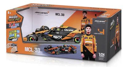 Maisto R/c 1:24 Mclaren Mcl38 2024 #4 Norris 82359 Naranja