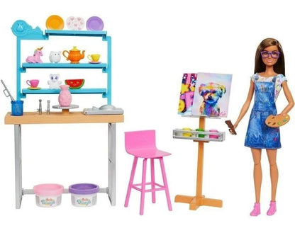 Muñeca Barbie Estudio De Arte Hcm85 Mattel