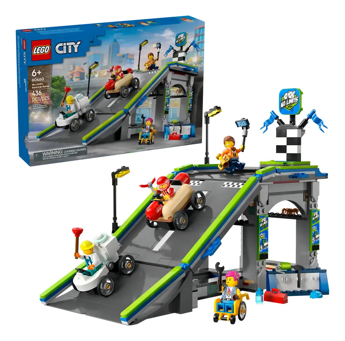 Lego City: Rampa De Aceleración Para Coches 60460 436 Lego City