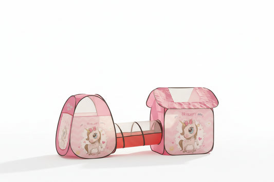 Carpa De Juegos Infantil Con Túnel Y Pelotero 3030814 Shine Rosa
