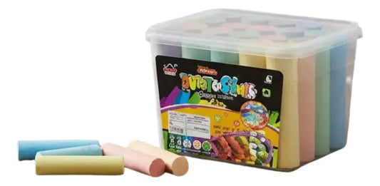 Set Tizas De Colores Jumbo Balde 2934231 Shine Multicolor