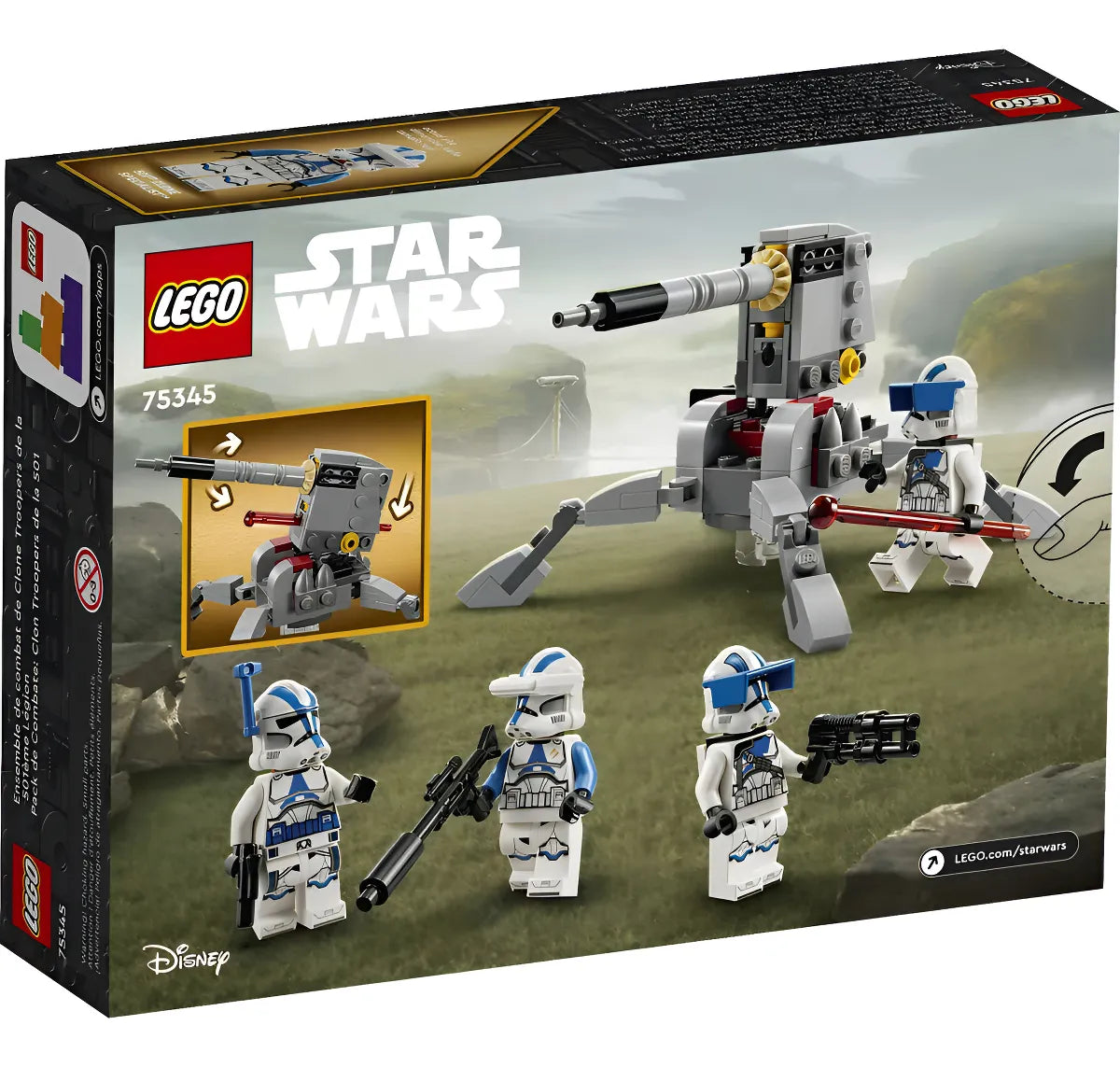 Lego Star Wars 501st Clone Troopers Battle Pack Set 75345