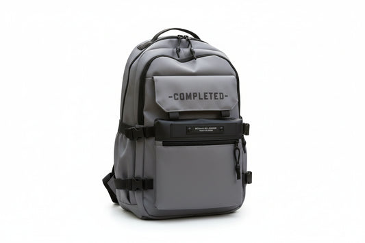 Mochila Escolar Gris Kl1166 Shine Blanco