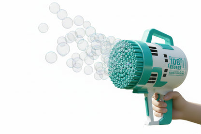 Pistola Burbujero Recargable Con Luces Automática Kb1142 Azul Shine