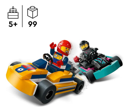 Lego City Go-karts And Race Drivers 99 Pzs 60400