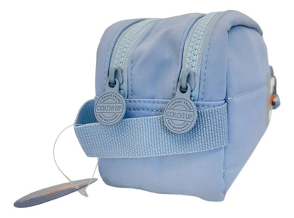 Cartuchera Escolar Doble Cierre Sl2505c Kinderland Celeste