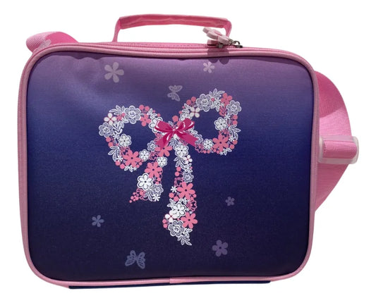 Lunchera Escolar Térmica Moño Zykl008 Shine Violeta