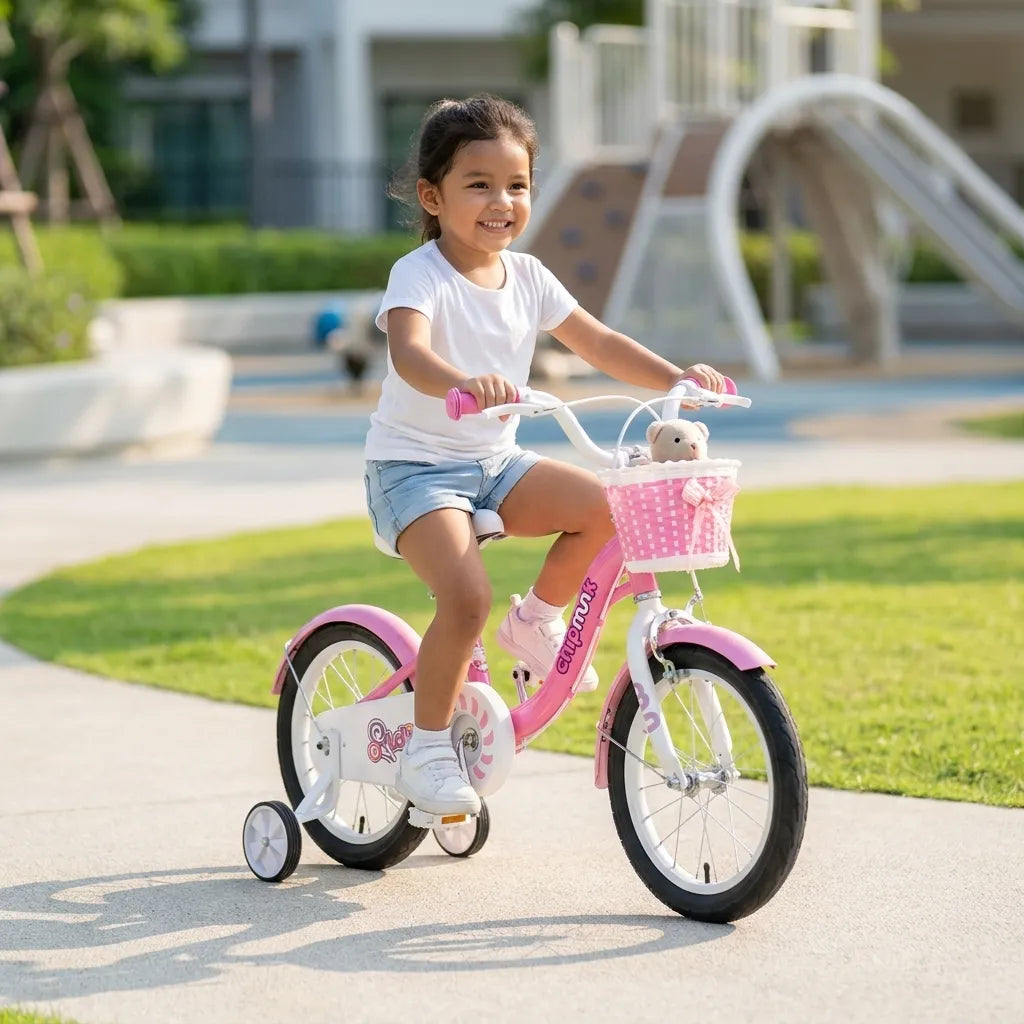 Bicicleta Infantil Royal Baby Chipmunk Mm Rosa R16 Cm16-2