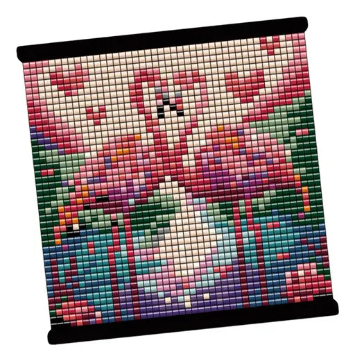 Puzzle Grid Arte En Pixeles Flamencos 2000pzs 3104810 Shine