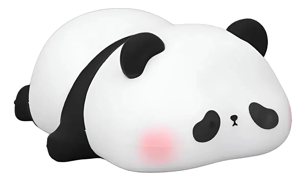 Velador Infantil Usb Recargable Panda Acostado Kl316 Shine Panda Acostado