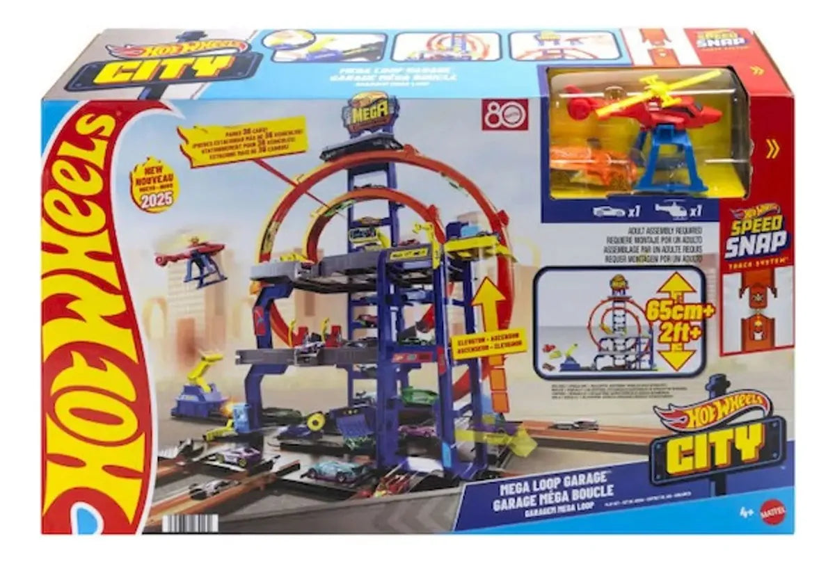 Hot Wheels Pista Mega Garage 70cm Jbm74 Colorido