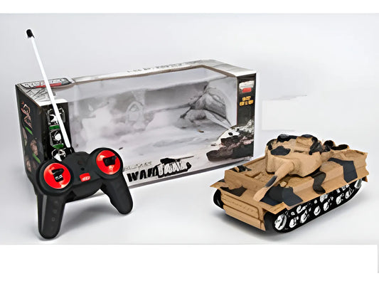 Tanque De Guerra R/c 1:32 Con Luz Y Música (4 Ch) 1323786 Marrón