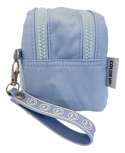 Cartuchera Escolar Doble Cierre Sl2505c Kinderland Celeste