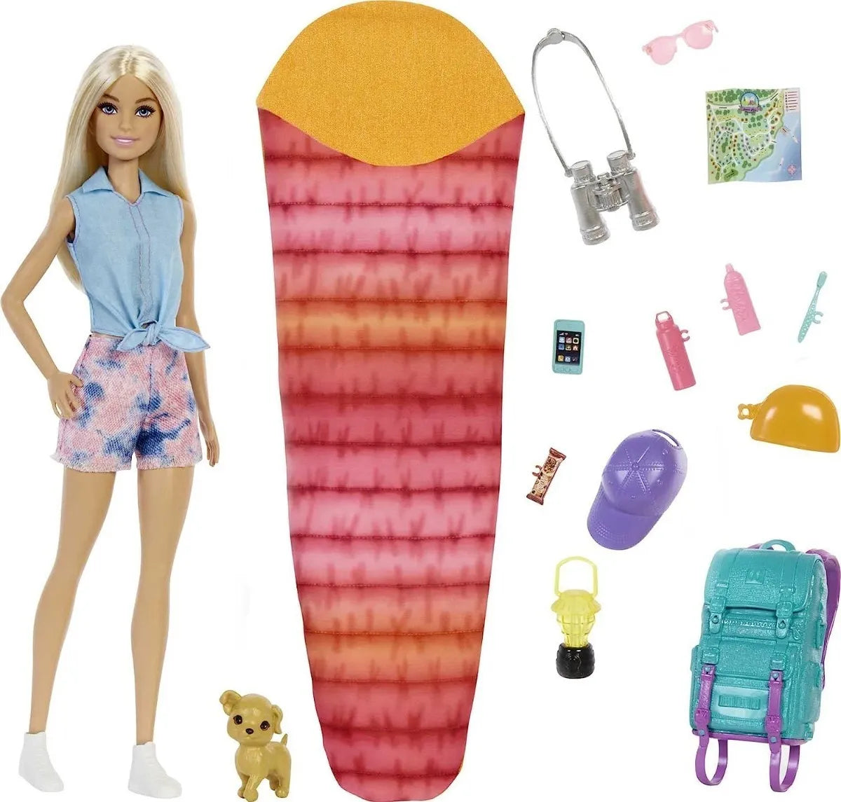 Muñeca Barbie Camping Malibu Hdf73 Mattel