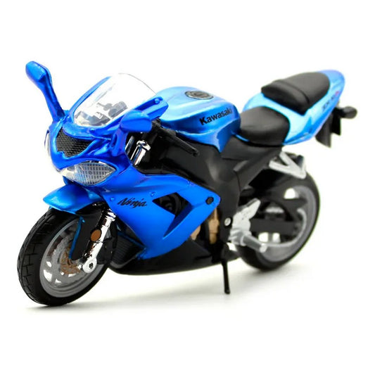Bburago Escala 1:18 Moto Kawasaki Ninja Zx-10r Azul 18-51030