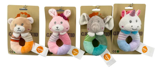 Sonajero Animalitos 13cm Modelos Surtidos T21134 Getco