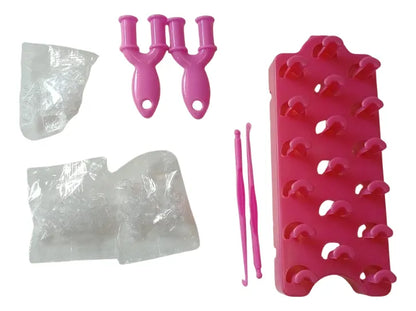 Caja De Gomitas Pulseras Y Telar 3 Pisos 389 Grs Kl374 Shine