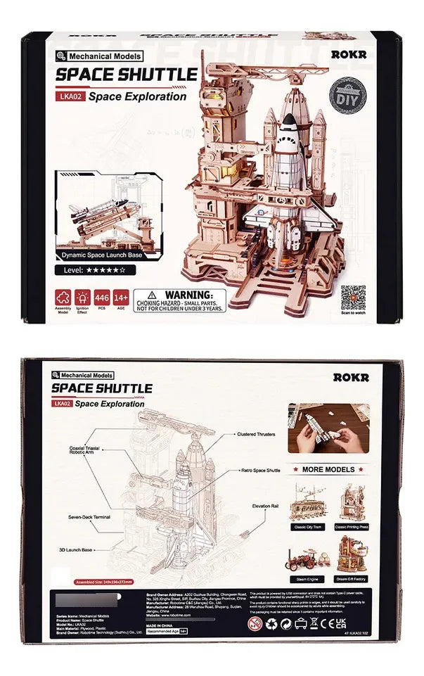 Robotime Rokr Puzzle 3d Transbordador Espacial Lka02