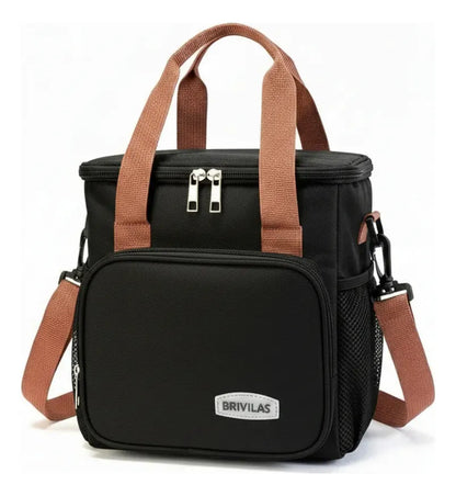 Bolso Lunchera Negro Kl1189 Shine Negro